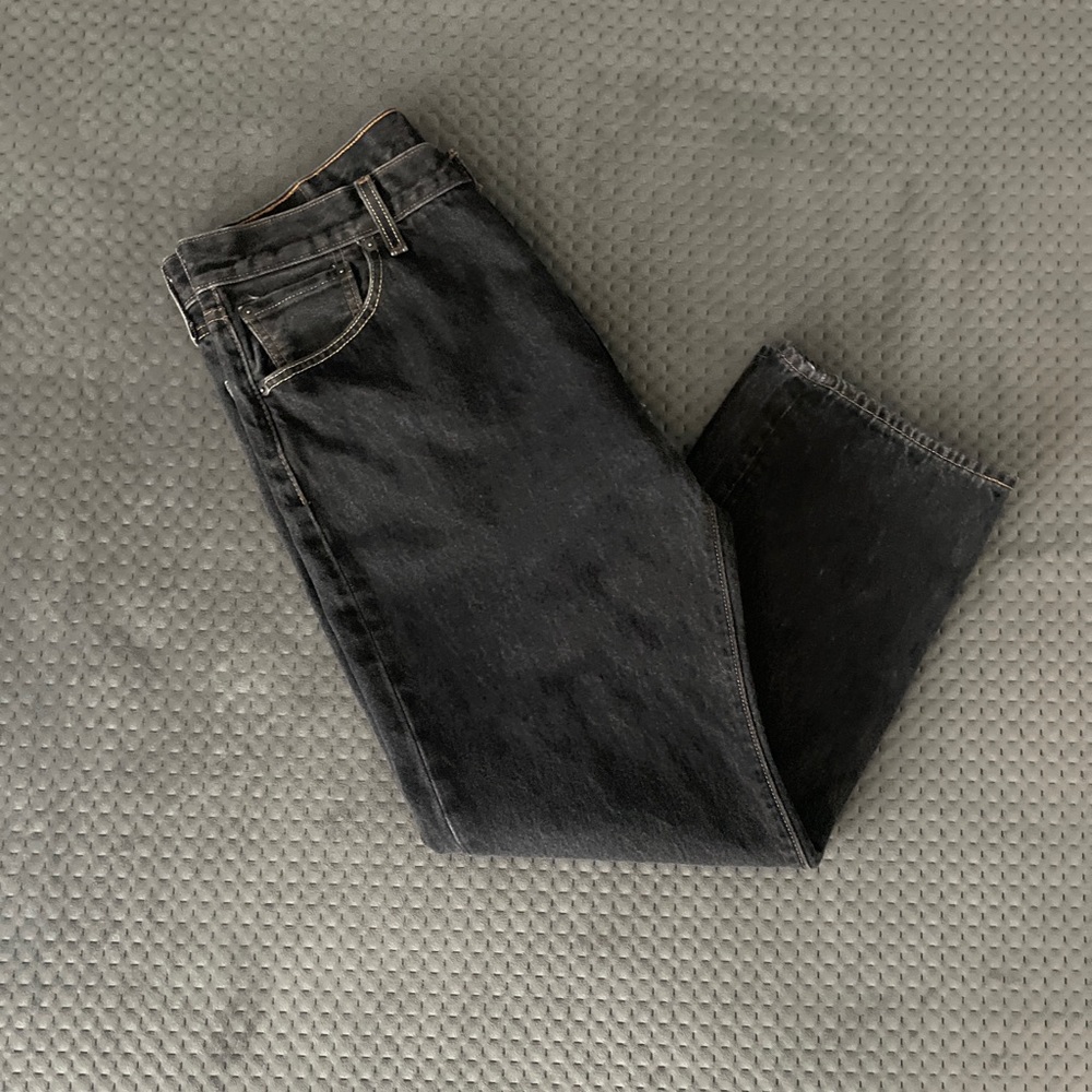 Levi’s 501 button fly black men’s jeans 38x30